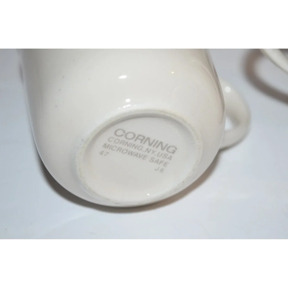 Vtg Corelle Calico Rose Coffe Tea cups mugs set of 4 pink floral